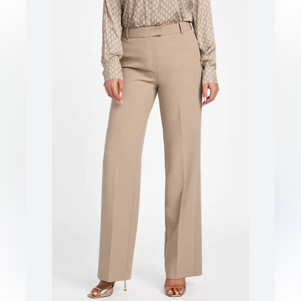 Marciano Elegant Tan Wide-Leg Pants - Size XL (46)